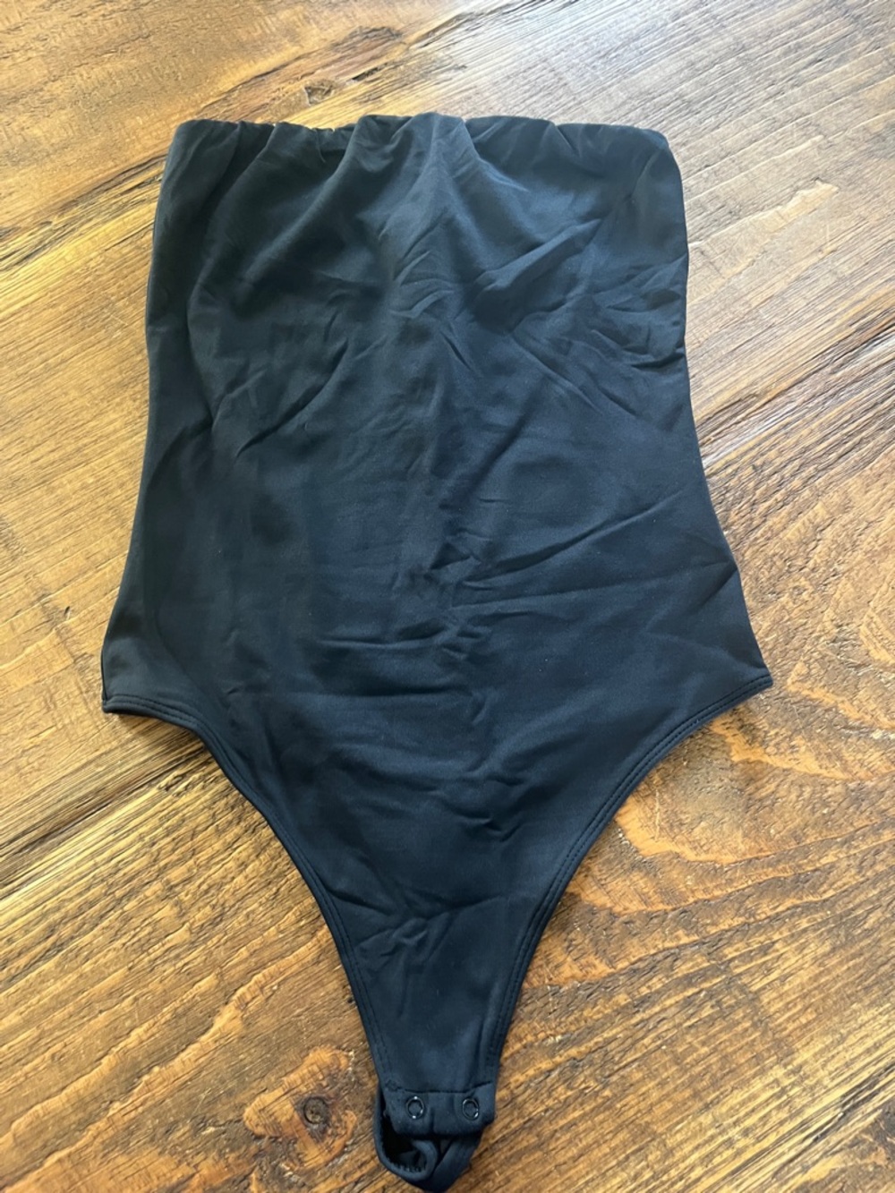Babaton Black Strapless Bodysuit